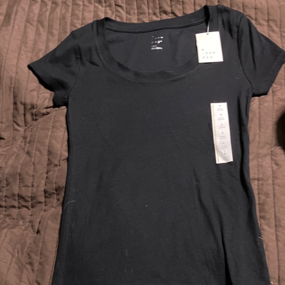 a new day Classic Black Short Sleeve Tee